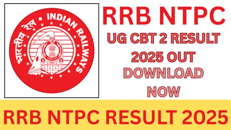 RRB NTPC RESULT 2025